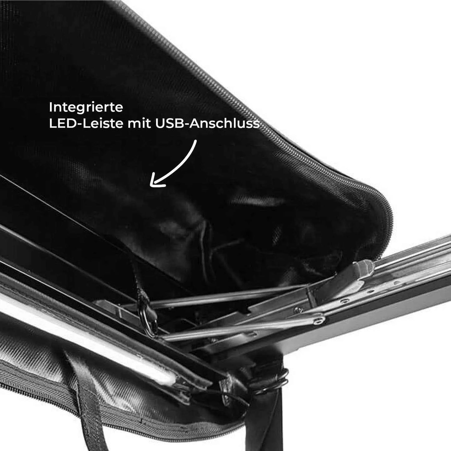 Duschzelt mit Regenhaube 100cm schwarz Vickywood