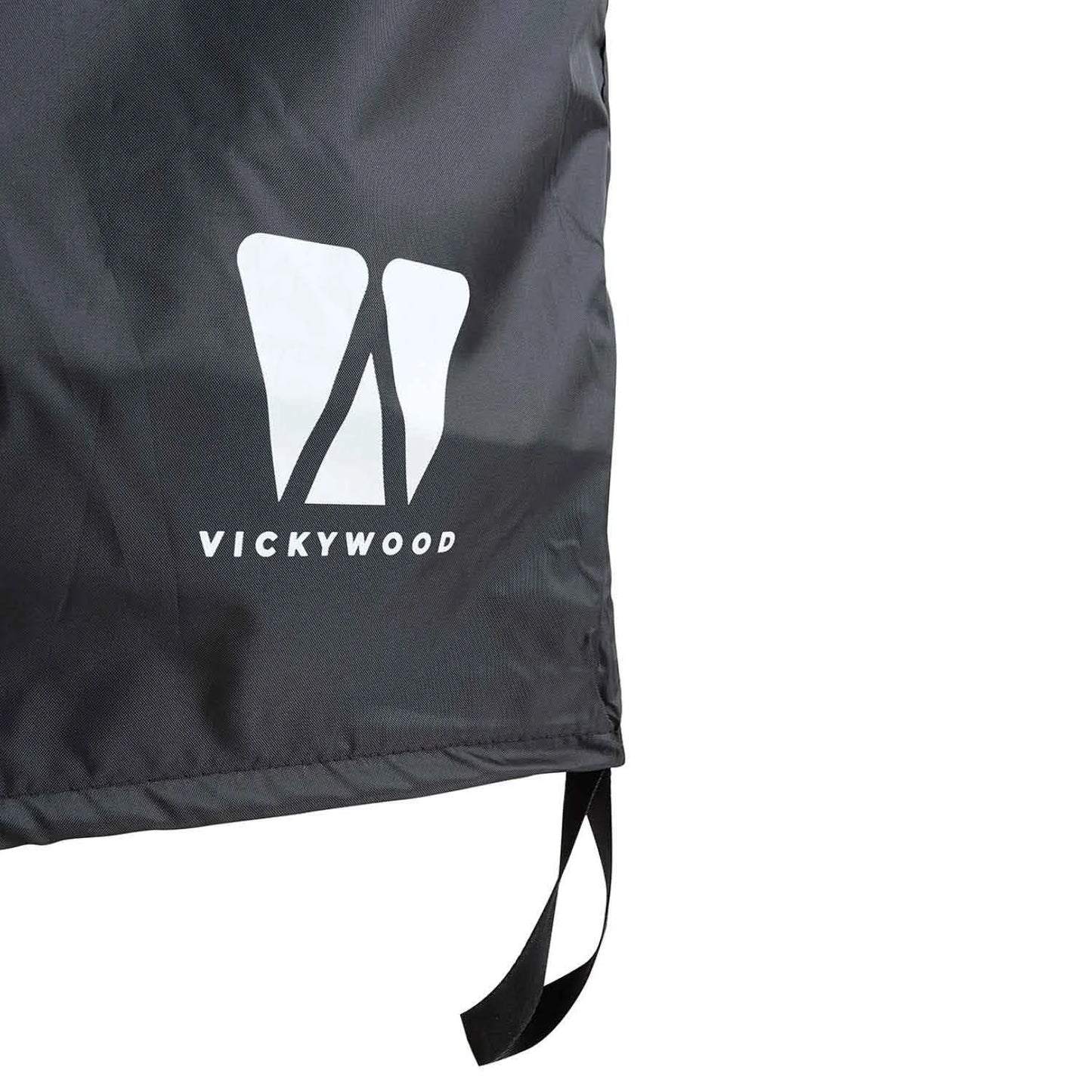 Duschzelt mit Regenhaube 100cm schwarz Vickywood