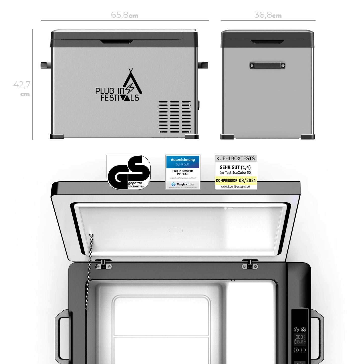 IceCube plug-in festivalcompressorkoeler met app-bediening