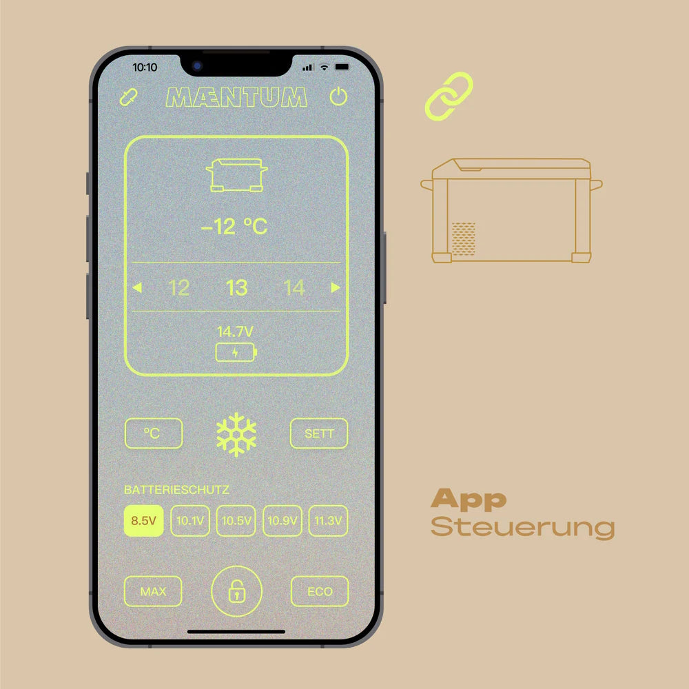 IceCubeX Maentum - Kompressor-Kühlbox mit Appsteuerung