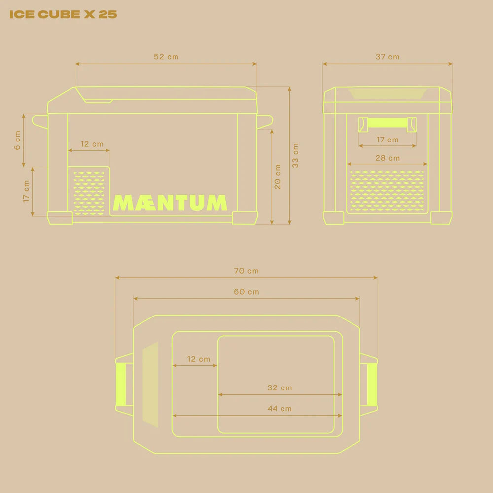 IceCubeX Maentum - Kompressor-Kühlbox mit Appsteuerung