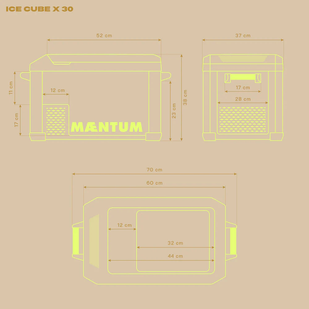 IceCubeX Maentum - Kompressor-Kühlbox mit Appsteuerung