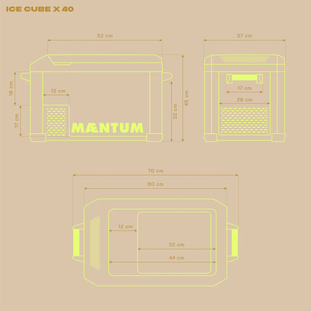 IceCubeX Maentum - Kompressor-Kühlbox mit Appsteuerung