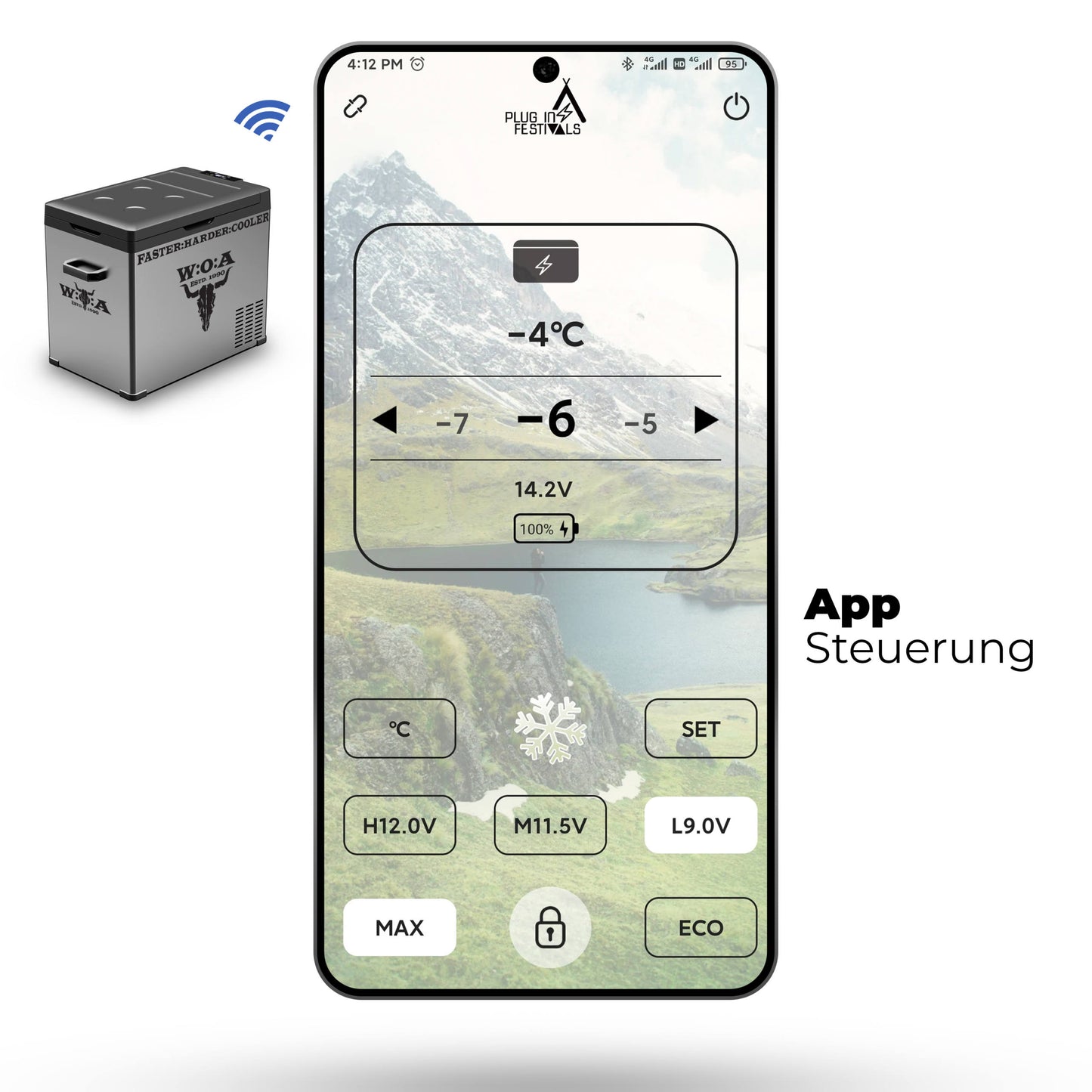 IceCube plug-in festivalcompressorkoeler met app-bediening
